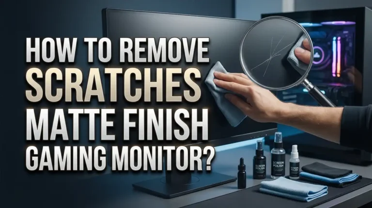 How to Remove Scratches From a Matte Finish Gaming Monitor?