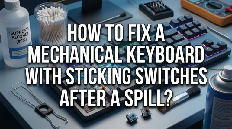 How to Fix a Mechanical Keyboard With Sticking Switches After a Spill?