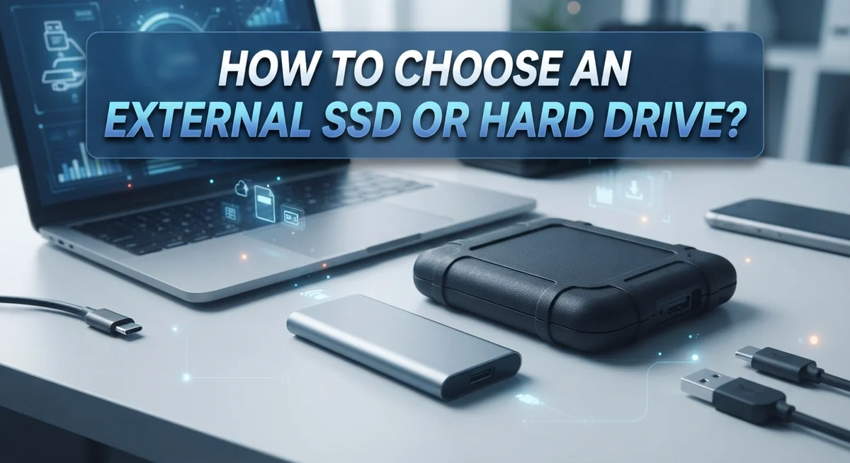 How to Choose an External SSD or Hard Drive?