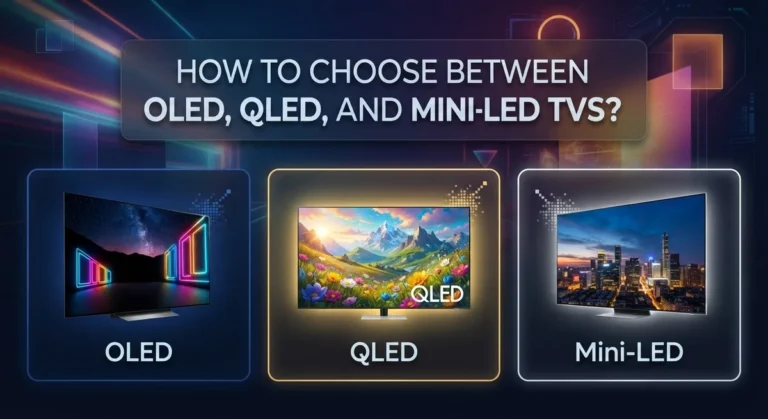 How to Choose Between OLED, QLED, and Mini-LED TVs?